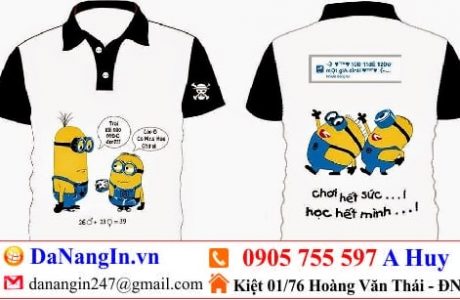 Kinh nghiệm làm đồng phục áo lớp,LH 0905 755 597 A Huy - danangin.vn,dịch vụ làm áo gấp,in logo lên áo túi xách,in dây buộc đầu,in lên vải,in menu name card