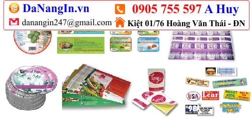 in nhãn decal dán sản phẩm số lượng lớn và nhỏ,0905 755 597 A Huy - danangin.vn,in logo dán lên sản phẩm,in khăn khách sạn,in đồng phục trung tâm ngoại ngữ