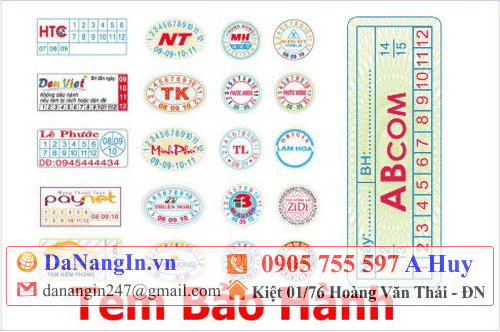 In Tem Bảo Hành Đà Nẵng giá rẻ 0905 755 597 A Huy