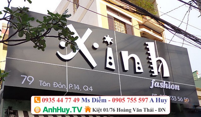 Làm bảng hiệu quảng cáo Alu, Thi công Alu tại Đà Nẵng 0935447749
