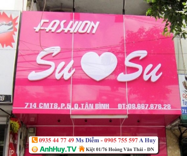 Làm bảng hiệu quảng cáo Alu, Thi công Alu tại Đà Nẵng 0935447749