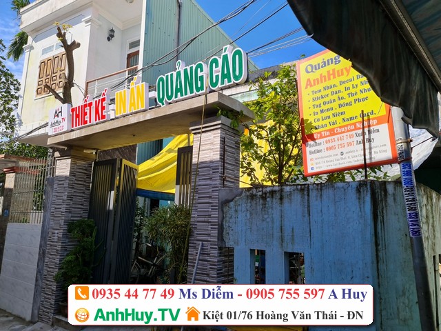Biển hiệu quảng cáo Đà Nẵng Anh Huy TV 0935447749 Thiết kế in ấn giá rẻ 247