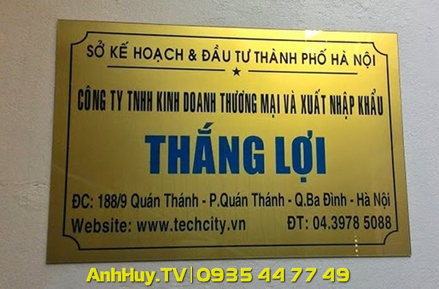 Làm bảng hiệu công ty tại Đà Nẵng giá rẻ nhanh 247