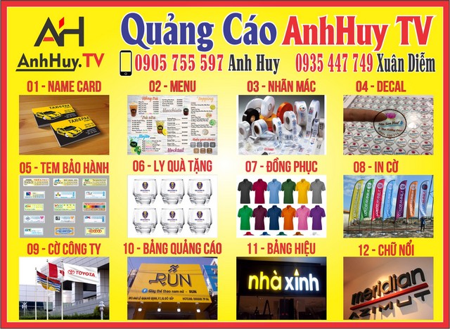 Top 10 địa chỉ làm biển quảng cáo giá rẻ tại Đà Nẵng 0935447749